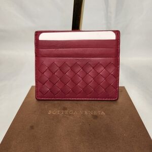 Bottega Veneta Red Card Holder